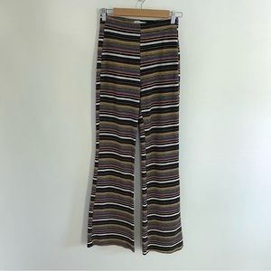 Urban Outfitters Multicolor Stripe Flare Pull On Pants